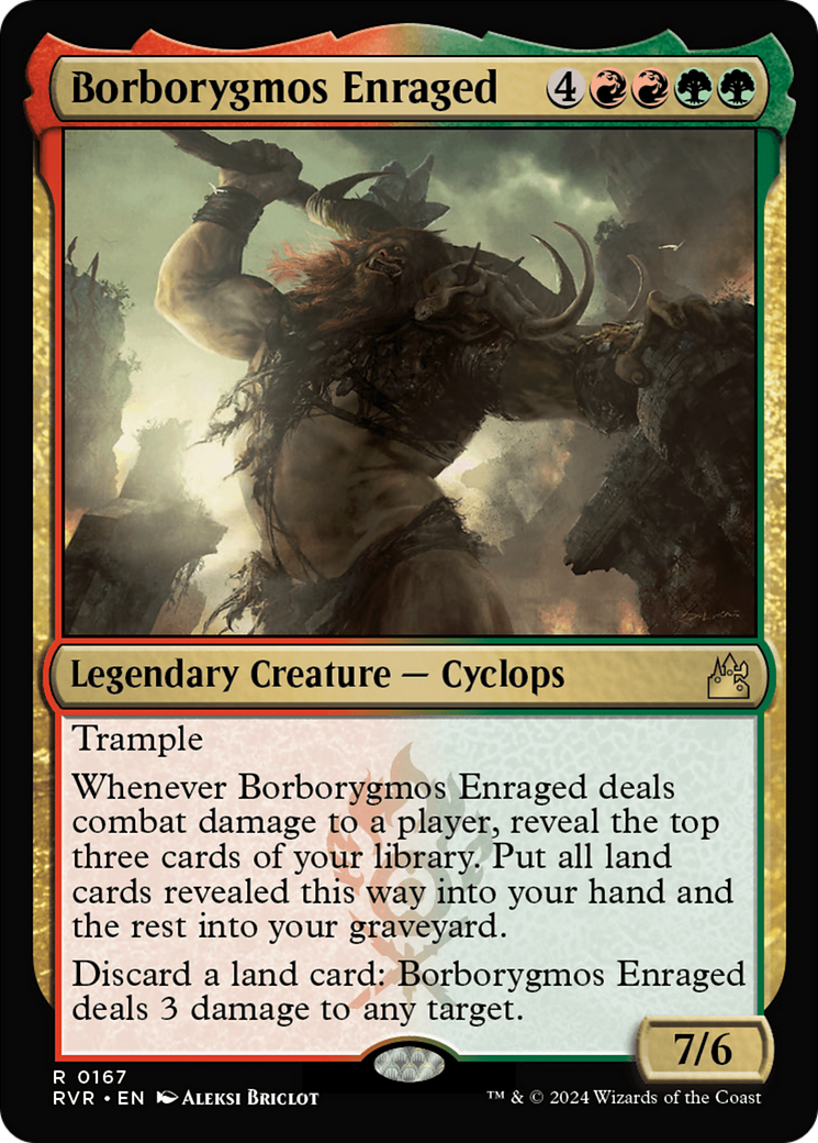 Borborygmos Enraged [Ravnica Remastered] | Cards and Coasters CA