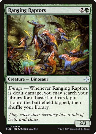 Ranging Raptors [Ixalan] | Cards and Coasters CA