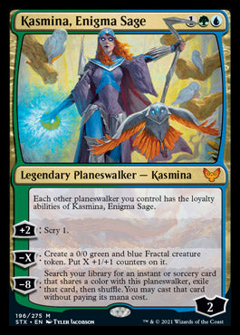 Kasmina, Enigma Sage [Strixhaven: School of Mages] | Cards and Coasters CA