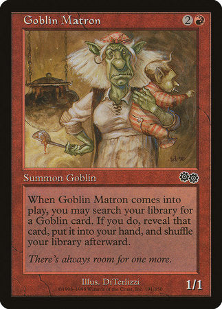 Goblin Matron [Urza's Saga] | Cards and Coasters CA