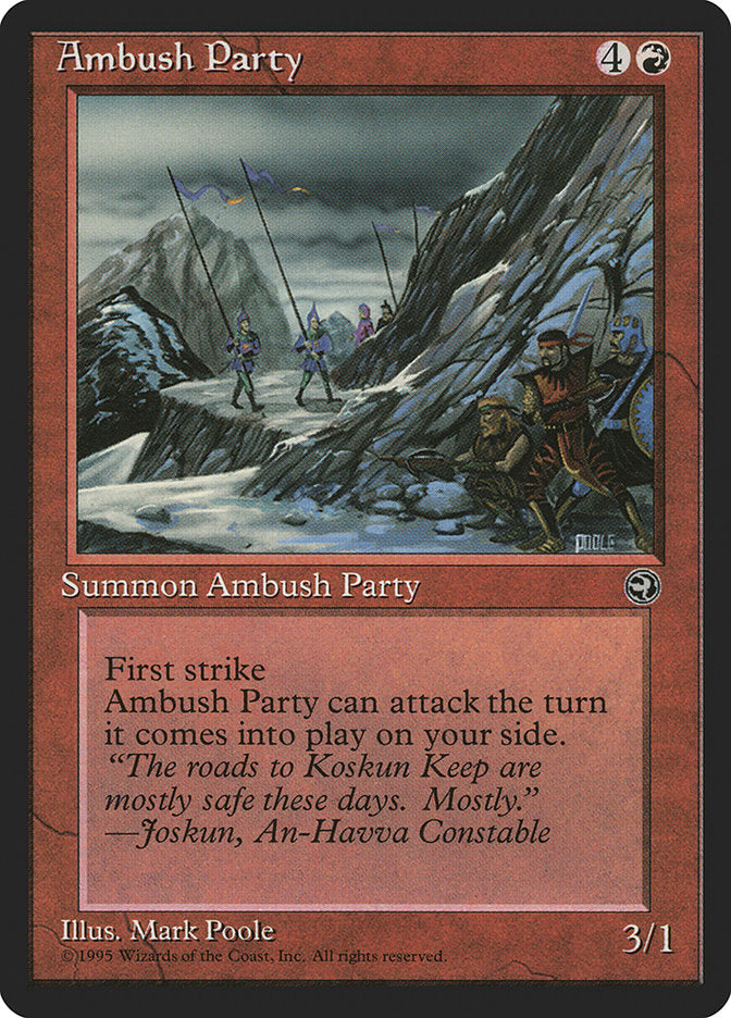 Ambush Party (Joskun Flavor Text) [Homelands] | Cards and Coasters CA