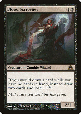 Blood Scrivener [Dragon's Maze] | Cards and Coasters CA