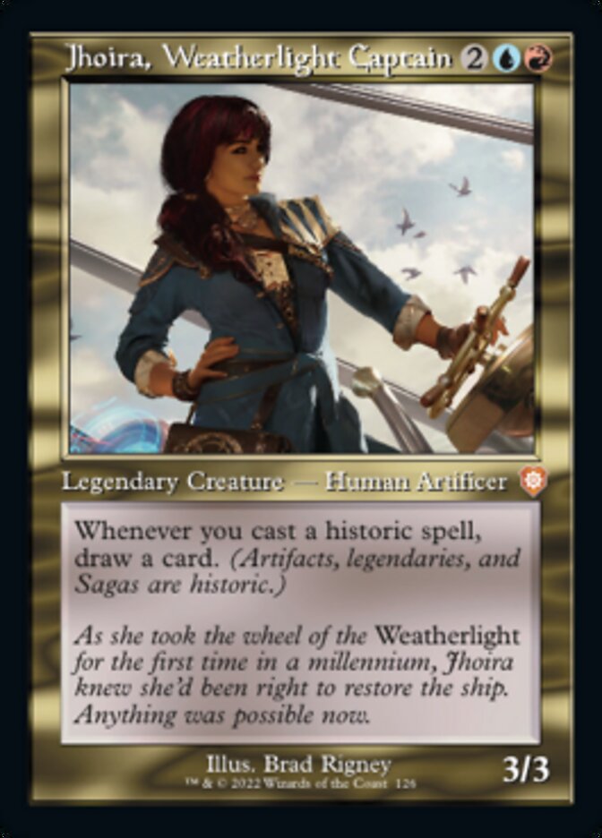 Jhoira, Weatherlight Captain (Retro) [The Brothers' War Commander] | Cards and Coasters CA