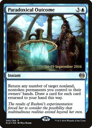 Paradoxical Outcome [Kaladesh Promos] | Cards and Coasters CA