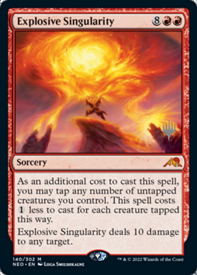 Explosive Singularity (Promo Pack) [Kamigawa: Neon Dynasty Promos] | Cards and Coasters CA