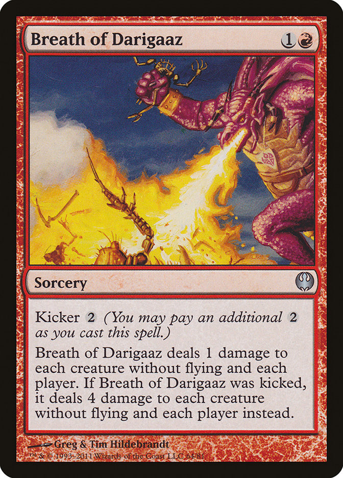 Breath of Darigaaz [Duel Decks: Knights vs. Dragons] | Cards and Coasters CA