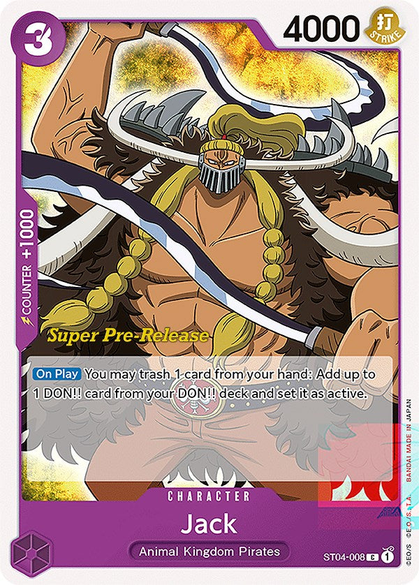 Jack [Super Pre-Release Starter Deck: Animal Kingdom Pirates] | Cards and Coasters CA