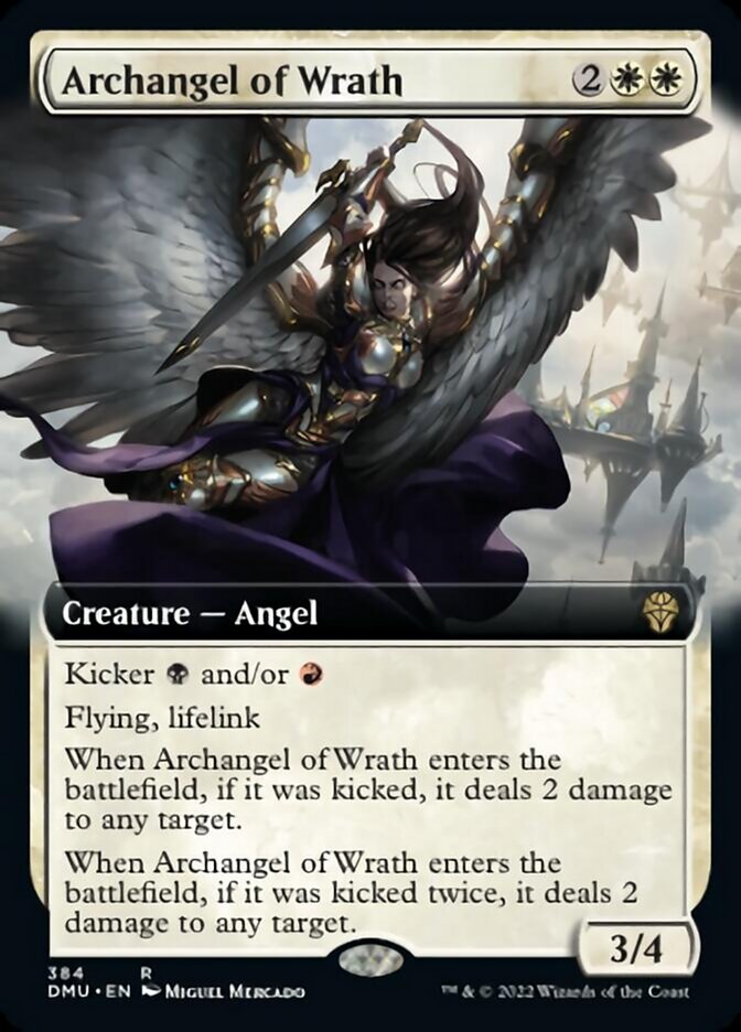 Archangel of Wrath (Extended Art) [Dominaria United] | Cards and Coasters CA