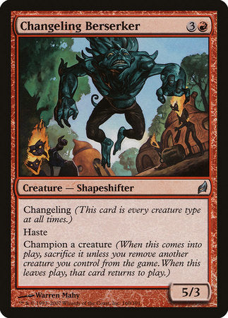 Changeling Berserker [Lorwyn] | Cards and Coasters CA