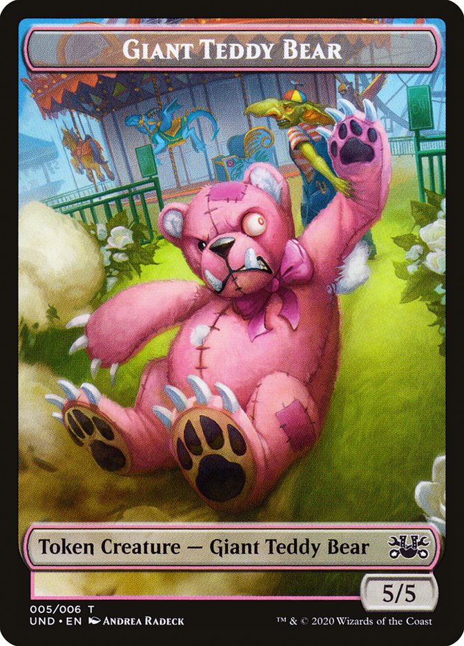 Giant Teddy Bear // Acorn Stash Double-sided Token [Unsanctioned Tokens] | Cards and Coasters CA