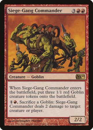 Siege-Gang Commander [Magic 2010] | Cards and Coasters CA