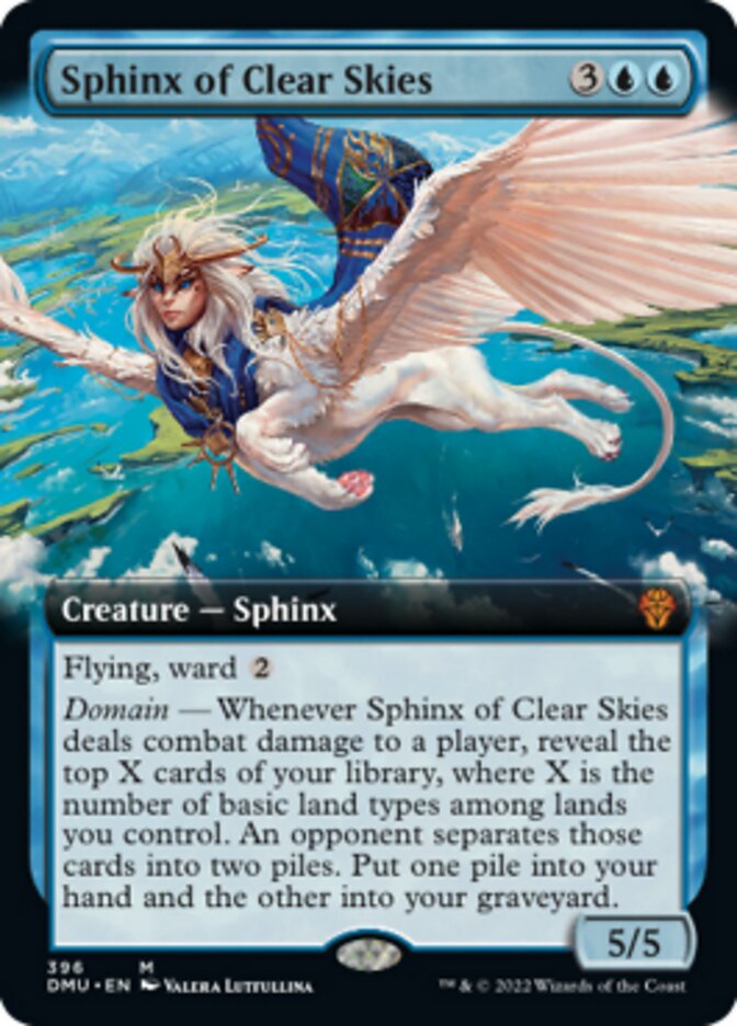 Sphinx of Clear Skies (Extended Art) [Dominaria United] | Cards and Coasters CA