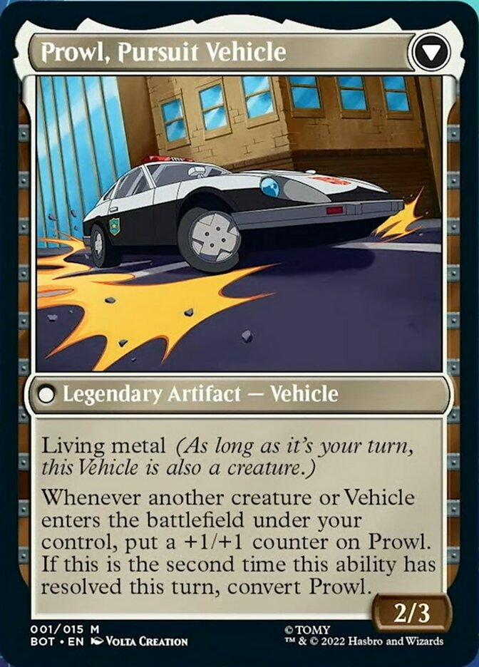 Prowl, Stoic Strategist // Prowl, Pursuit Vehicle [Universes Beyond: Transformers] | Cards and Coasters CA