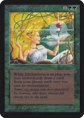 Verduran Enchantress [Limited Edition Alpha] | Cards and Coasters CA