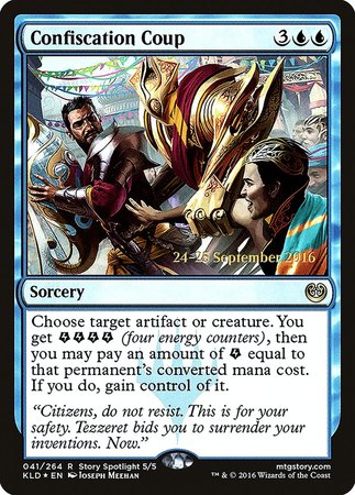 Confiscation Coup [Kaladesh Promos] | Cards and Coasters CA