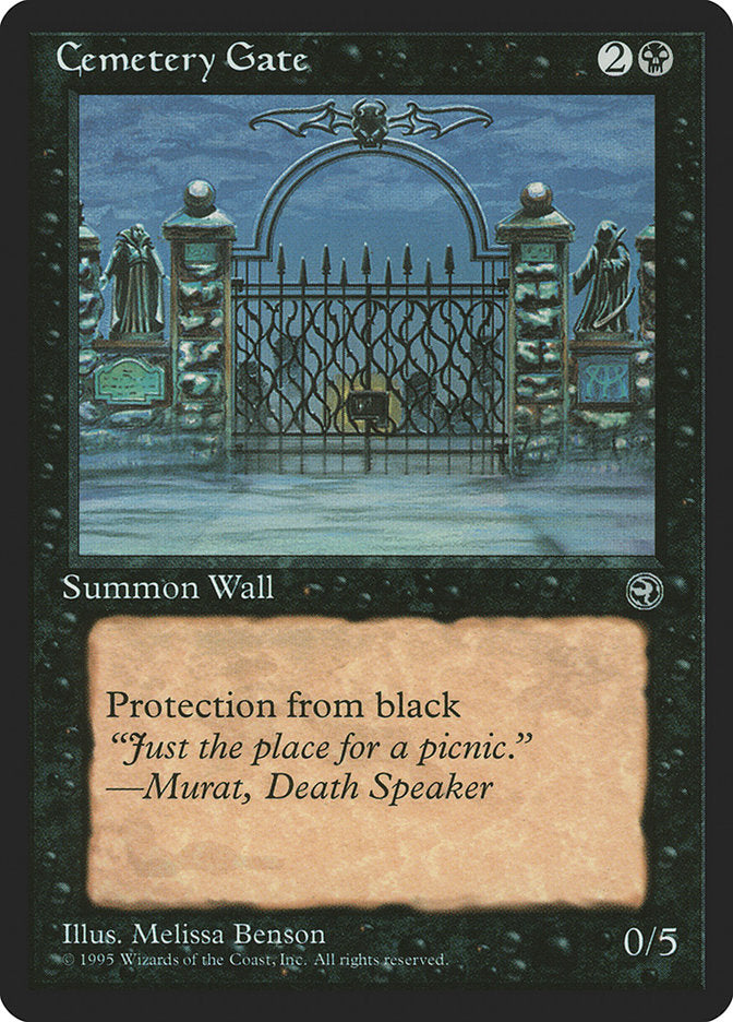 Cemetery Gate (Murat Flavor Text) [Homelands] | Cards and Coasters CA