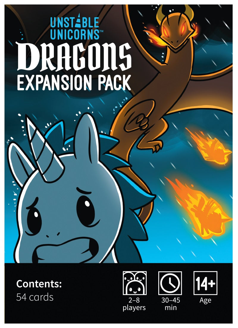 Unstable Unicorns - Dragons Expansion Pack | Cards and Coasters CA