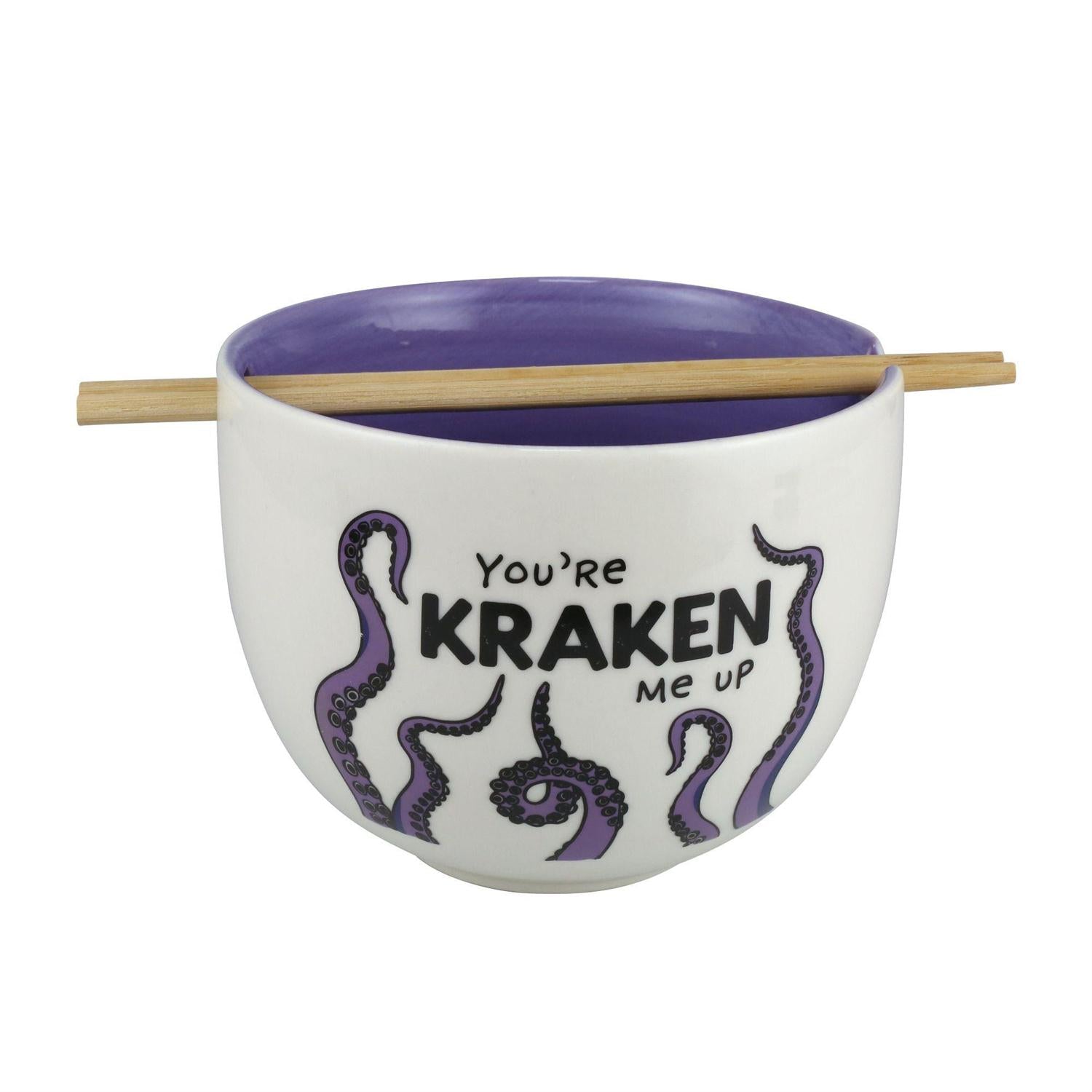 Kraken Up Ramen Bowl chopstick | Cards and Coasters CA
