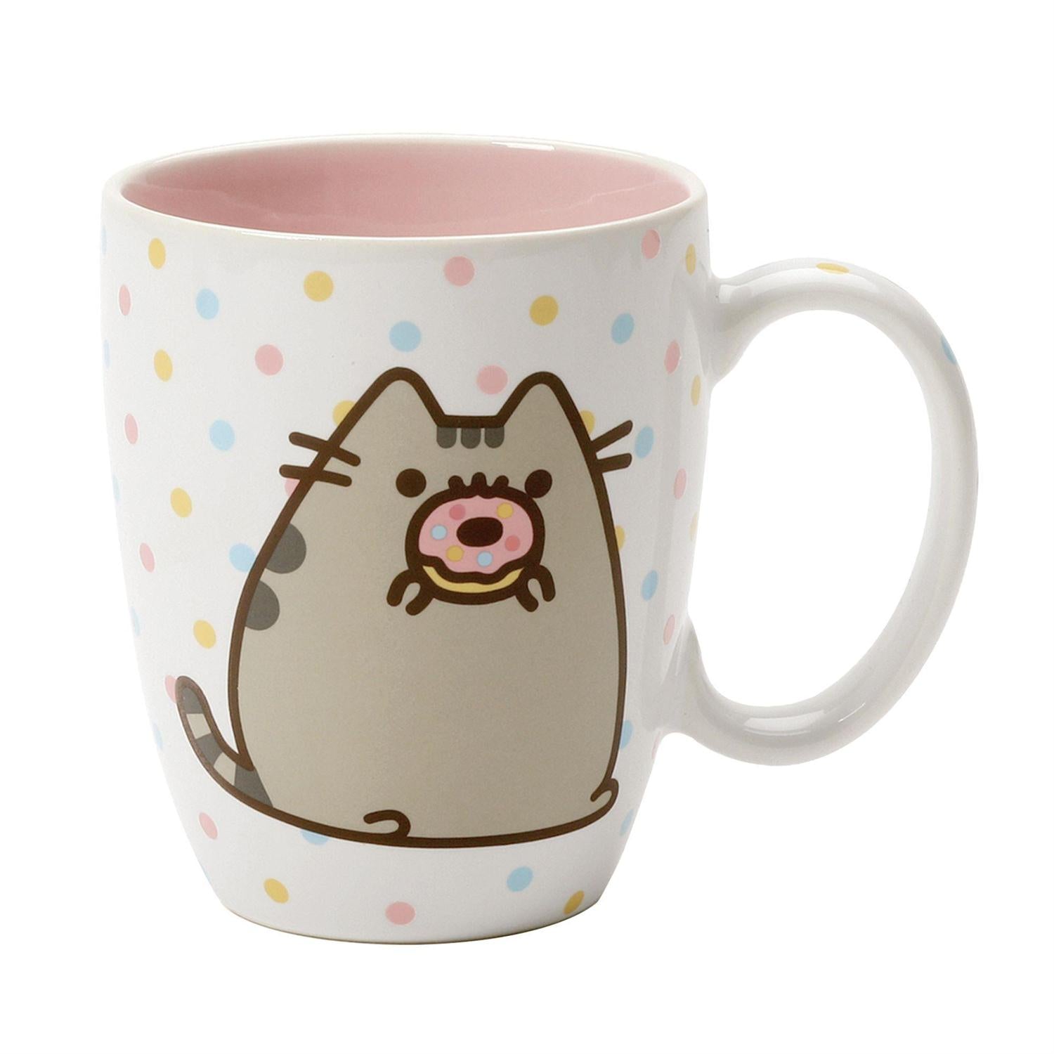 Pusheen Mug with Donut | Cards and Coasters CA