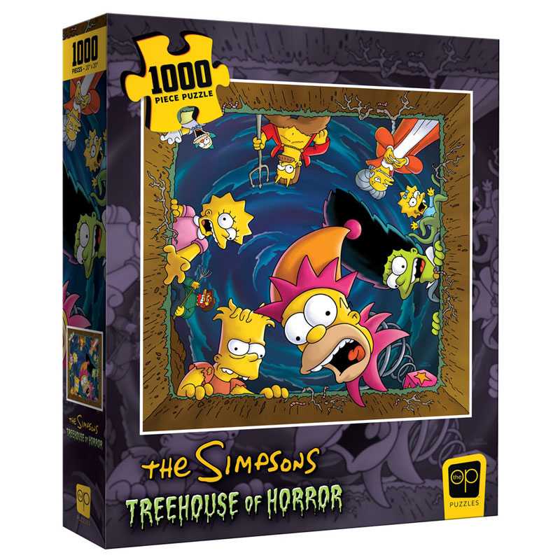 Puzzle: 1000 Simpsons Treehouse Of Horror "Coffin" | Cards and Coasters CA