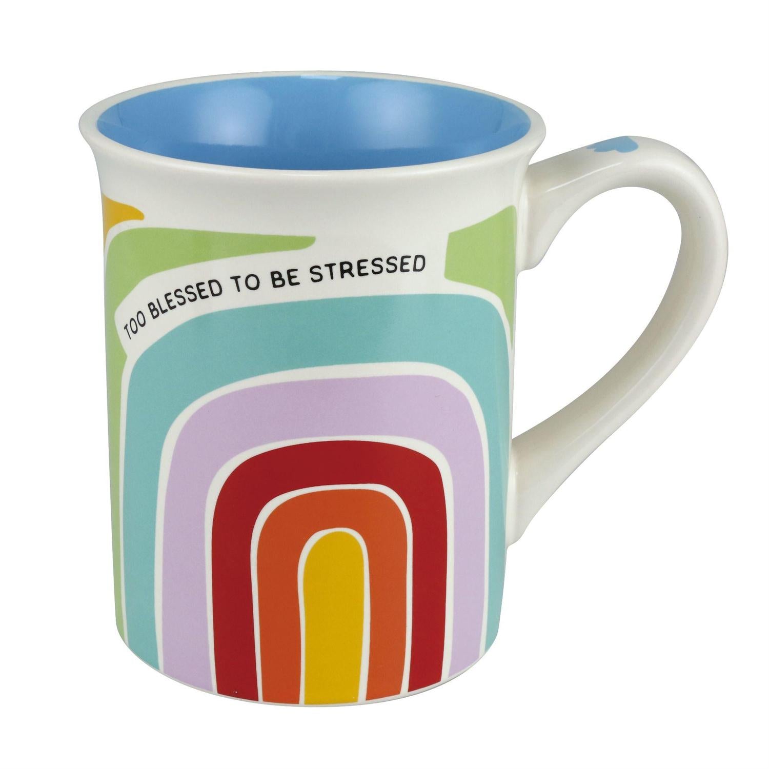 Too Blessed Rainbow Mug | Cards and Coasters CA