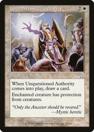 Unquestioned Authority [Judgment] | Cards and Coasters CA