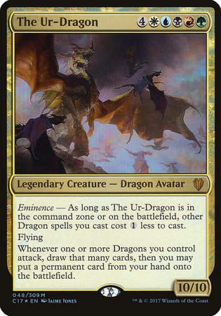 The Ur-Dragon (Commander 2017) [Commander 2017 Oversized] | Cards and Coasters CA