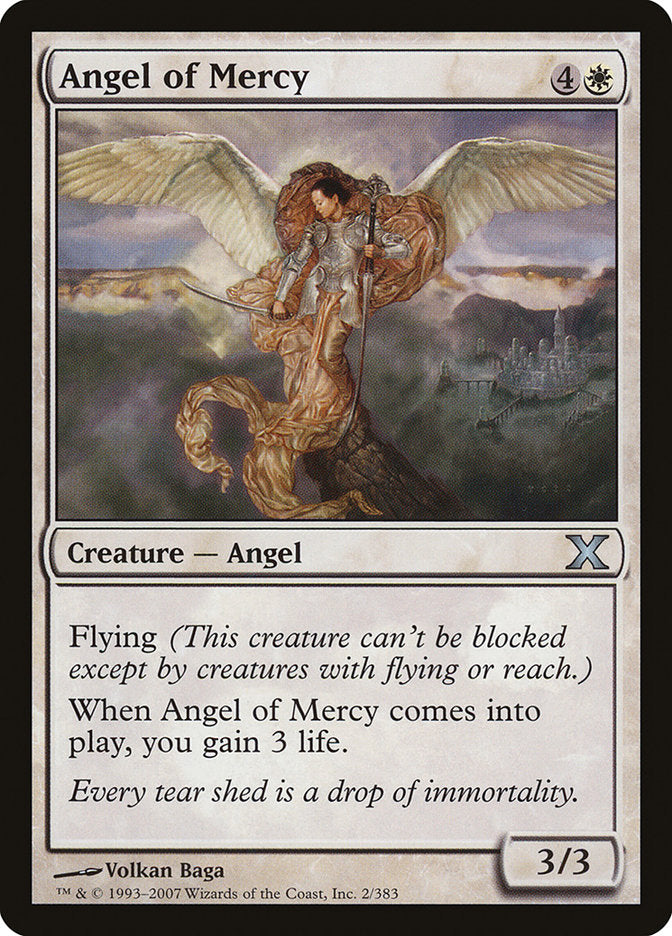 Angel of Mercy [Tenth Edition] | Cards and Coasters CA