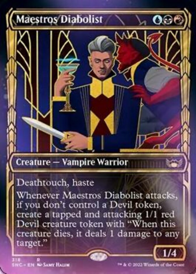 Maestros Diabolist (Showcase Golden Age) [Streets of New Capenna] | Cards and Coasters CA