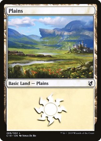 Plains (289) [Commander 2019] | Cards and Coasters CA