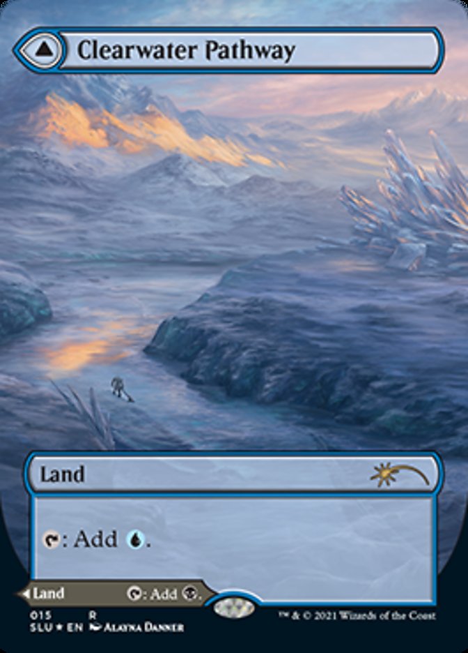 Clearwater Pathway // Murkwater Pathway (Borderless) [Secret Lair: Ultimate Edition 2] | Cards and Coasters CA