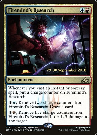 Firemind's Research [Guilds of Ravnica Promos] | Cards and Coasters CA