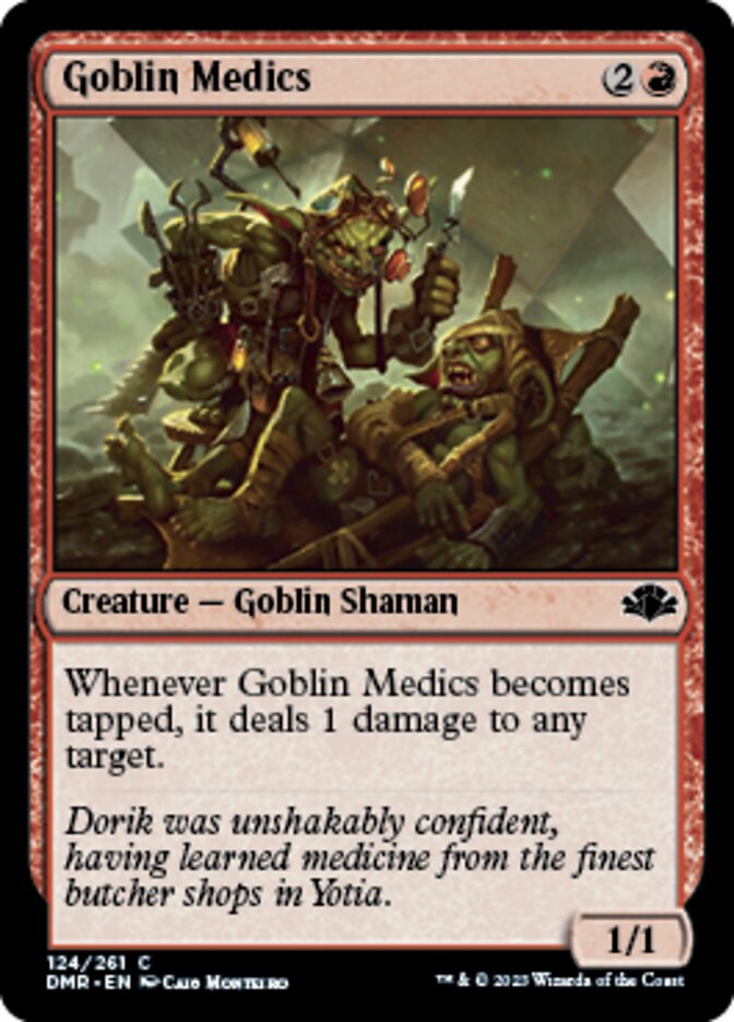 Goblin Medics [Dominaria Remastered] | Cards and Coasters CA