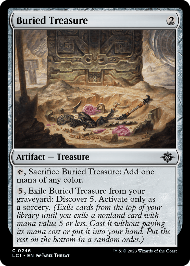 Buried Treasure [The Lost Caverns of Ixalan] | Cards and Coasters CA