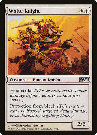 White Knight [Magic 2011] | Cards and Coasters CA