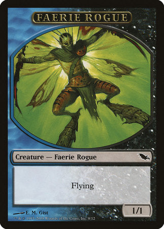 Faerie Rogue Token (Blue/Black) [Shadowmoor Tokens] | Cards and Coasters CA