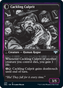 Panicked Bystander // Cackling Culprit [Innistrad: Double Feature] | Cards and Coasters CA