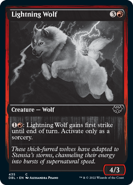 Lightning Wolf [Innistrad: Double Feature] | Cards and Coasters CA