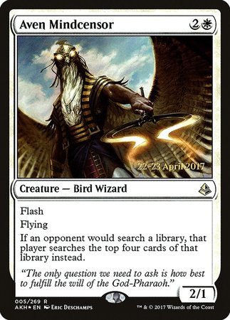 Aven Mindcensor [Amonkhet Promos] | Cards and Coasters CA