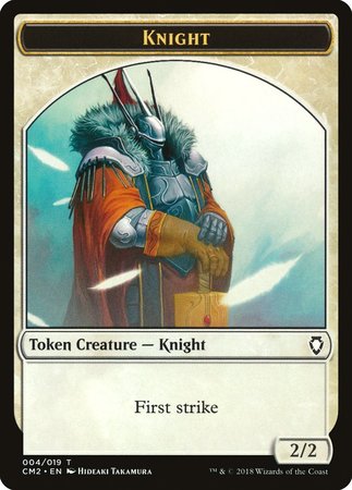 Knight Token [Commander Anthology Volume II Tokens] | Cards and Coasters CA