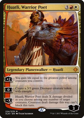 Huatli, Warrior Poet [Ixalan] | Cards and Coasters CA