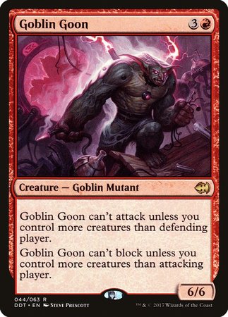Goblin Goon [Duel Decks: Merfolk vs. Goblins] | Cards and Coasters CA