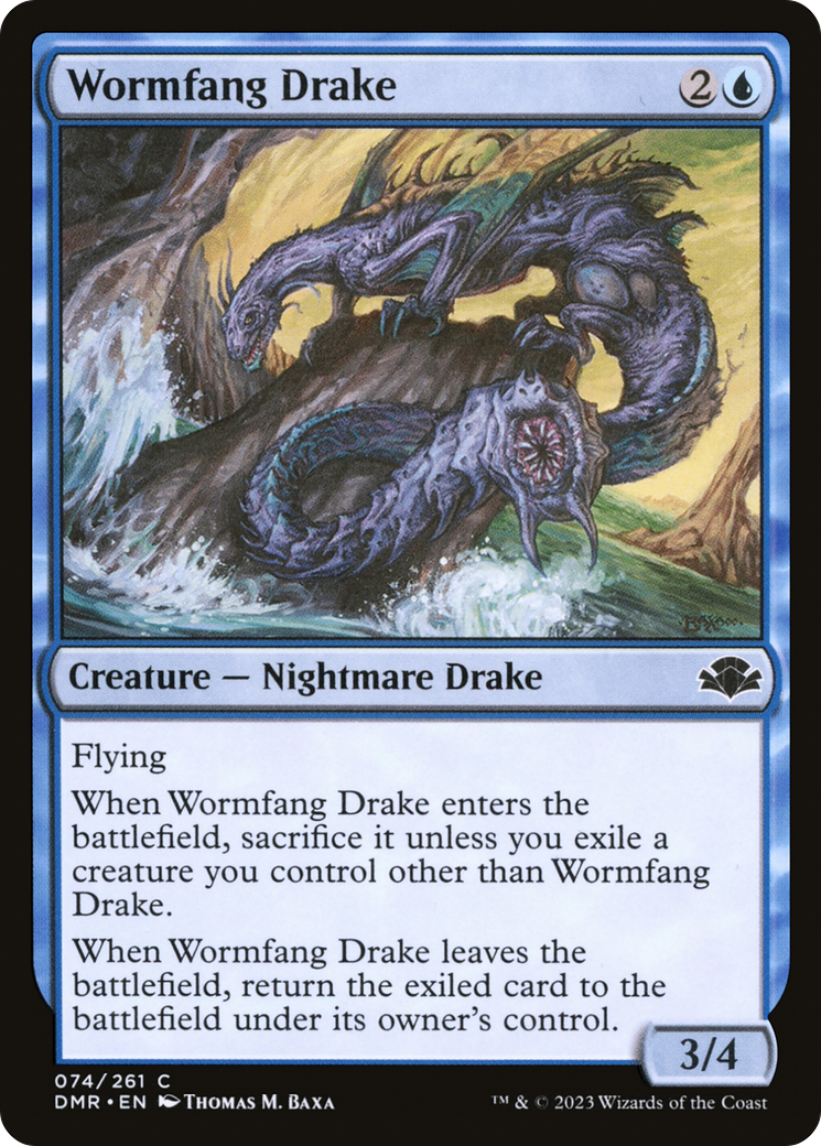 Wormfang Drake [Dominaria Remastered] | Cards and Coasters CA