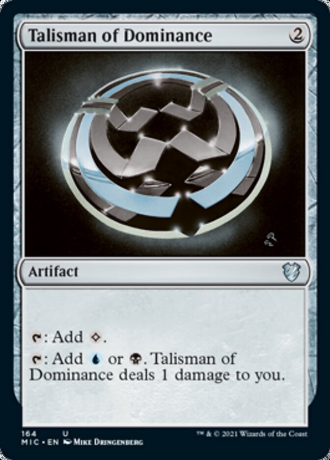Talisman of Dominance [Innistrad: Midnight Hunt Commander] | Cards and Coasters CA