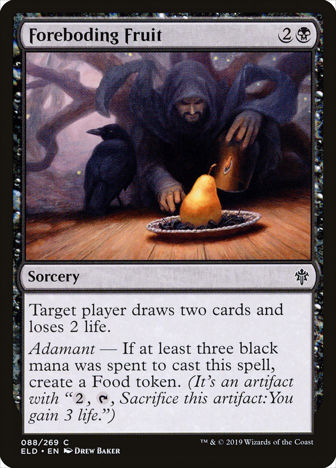 Foreboding Fruit [Throne of Eldraine] | Cards and Coasters CA