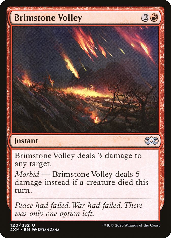 Brimstone Volley [Double Masters] | Cards and Coasters CA