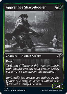 Apprentice Sharpshooter [Innistrad: Double Feature] | Cards and Coasters CA