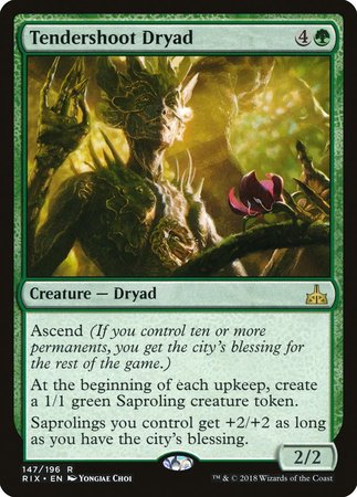 Tendershoot Dryad [Rivals of Ixalan] | Cards and Coasters CA