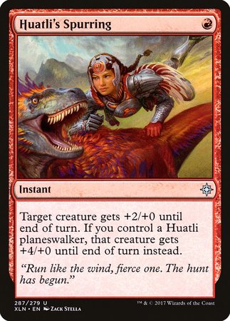 Huatli's Spurring [Ixalan] | Cards and Coasters CA