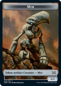 Myr (024) // Shapeshifter Double-sided Token [Double Masters Tokens] | Cards and Coasters CA